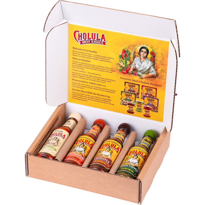 Cholula Variety Pack, 4-Count (Reserva, Sweet Habanero, Chipotle, Green Pepper)