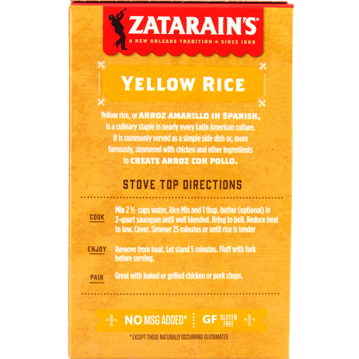 Zatarain's® Yellow Rice Mix, 6.9 oz