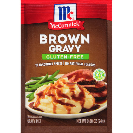 McCormick® Gluten Free Brown Gravy Seasoning Mix, 0.88 oz (12-Pack)