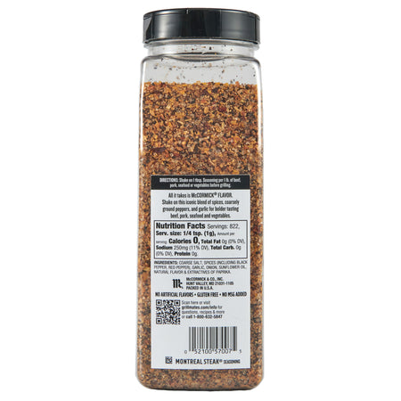 McCormick Grill Mates Montreal Steak Seasoning, 29 oz