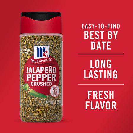 McCormick® Crushed Jalapeno Pepper, 1.37 oz