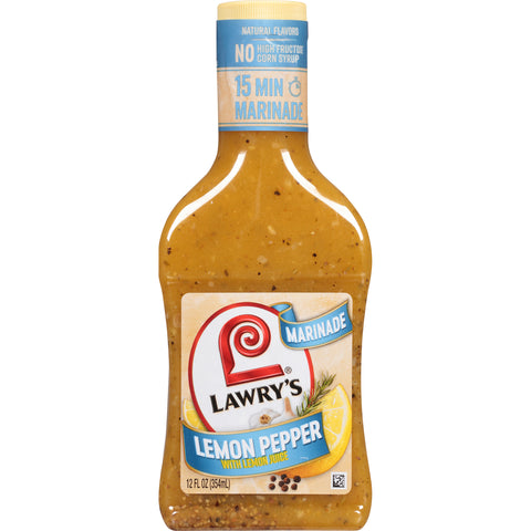 Lawry's® Lemon Pepper With Lemon Marinade, 12 fl oz