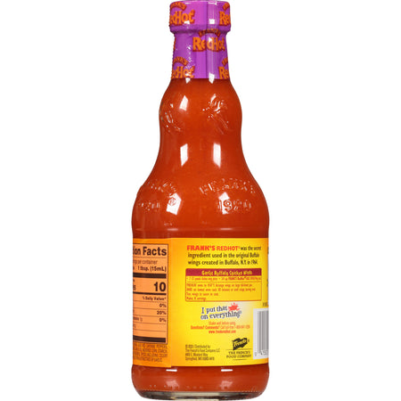 Frank's RedHot® Garlic Buffalo Wings Hot Sauce, 12 fl oz