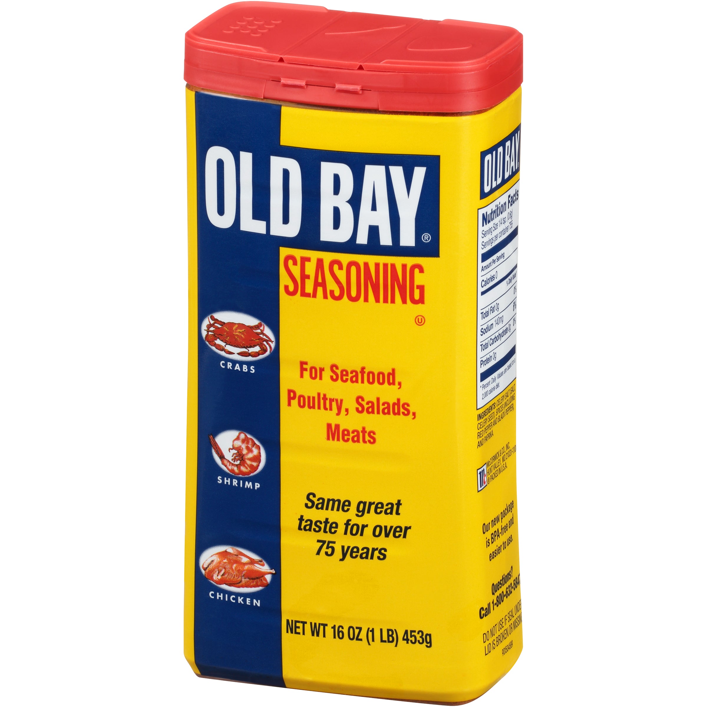 OLD BAY Hot Seasoning, 2.12 oz Mixed Spices & Seasonings 
