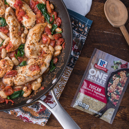 ONE Skillet - Beef Stir Fry, Southwest Chicken, Tuscan Chicken