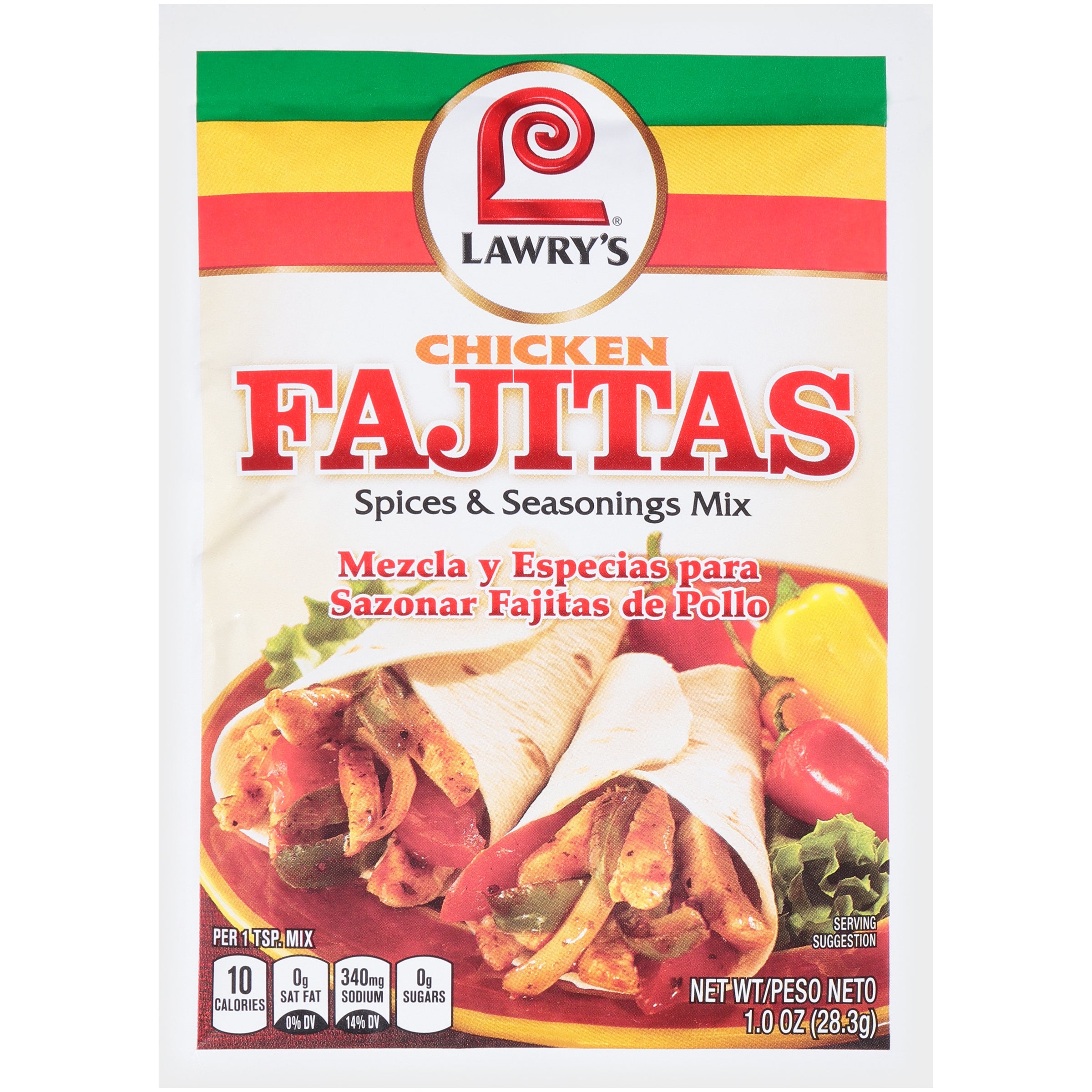 Lawry's Chicken Fajita Seasoning Mix, 1 oz (12-Pack) – Shop McCormick